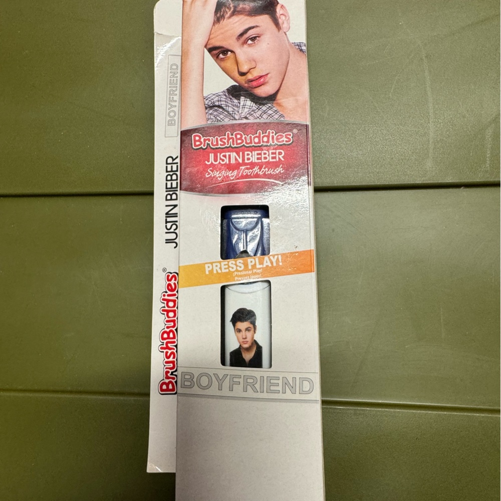 Justin Bieber new in box singing toothbrush.